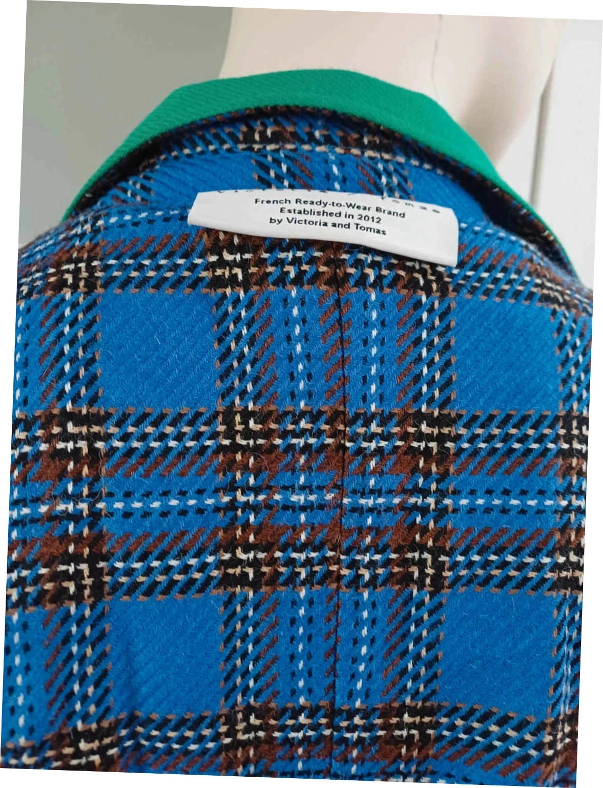 Pièce de créateur Veste Réversible Frangée VictoriaTomas - Taille S (36) - Pièce de Défilé – photo 5